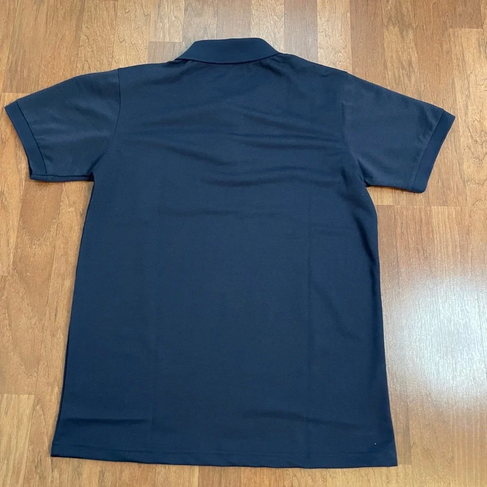 Rebel Ralf Mens Navy Blue Short Sleeve Pique Polo Shirt Small NWT CA50382 - Picture 2 of 7